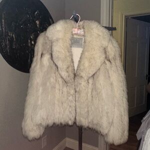 Vintage Blue Fox fur coat